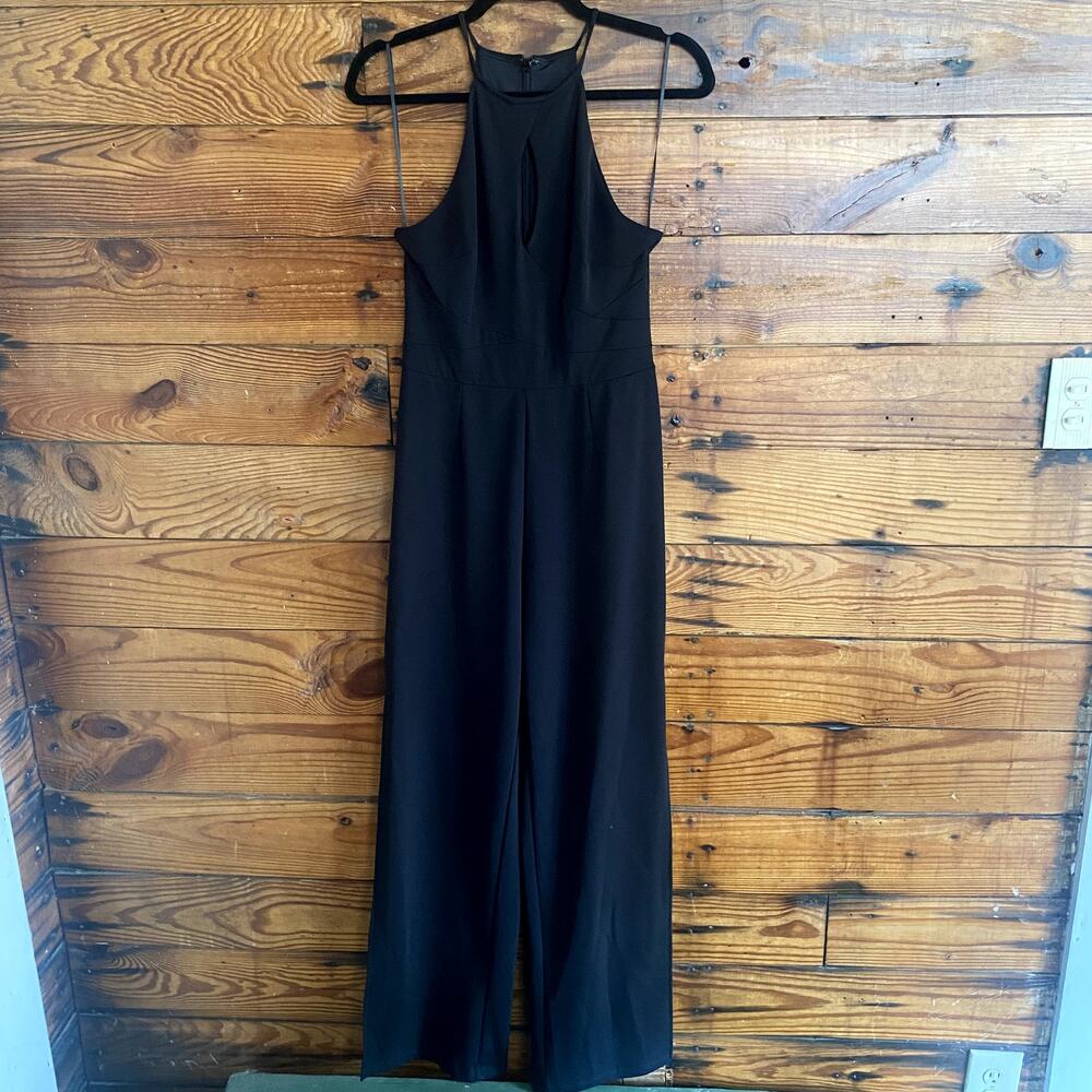 Guess Split Leg Black High Neck Jumpsuit size Small